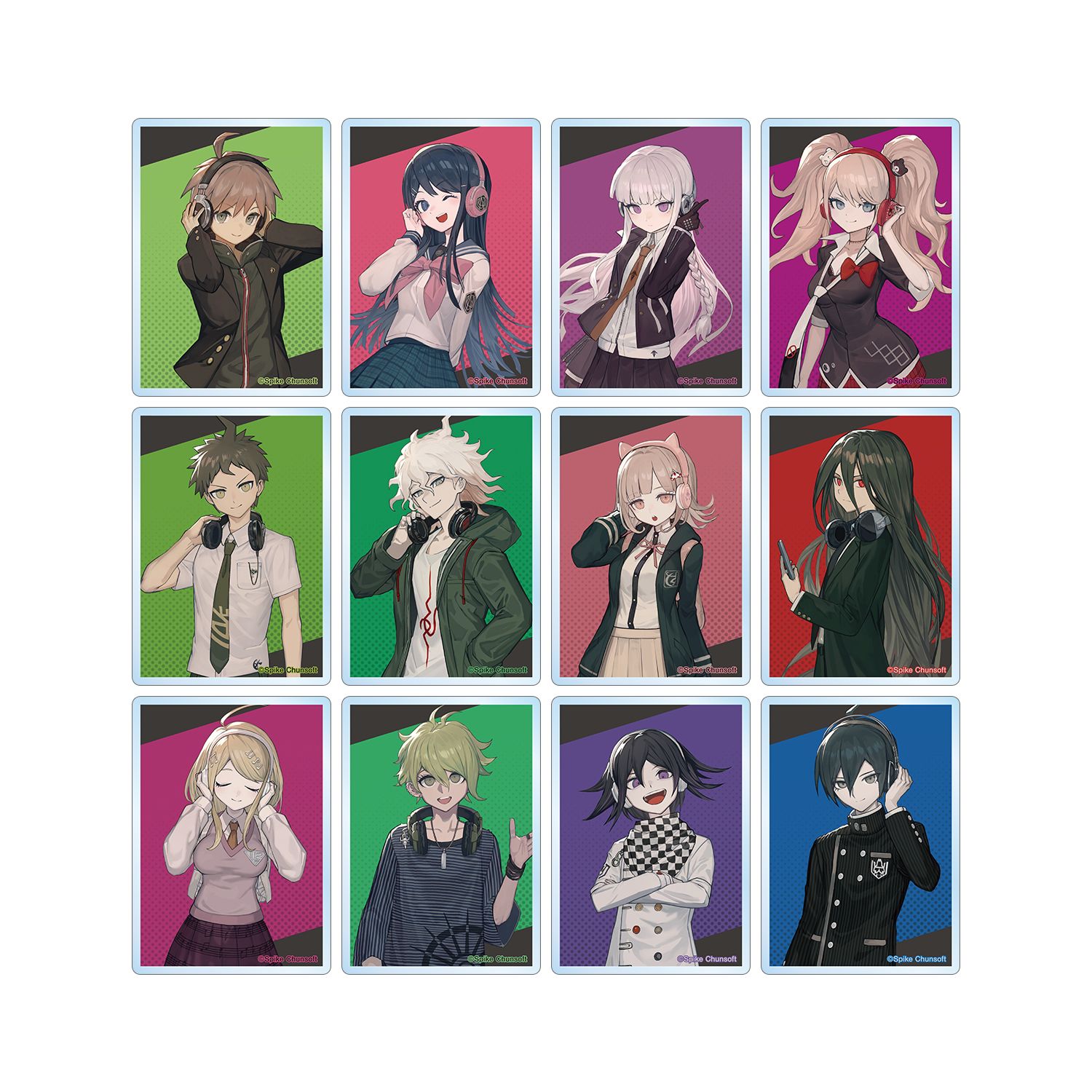 ダンガンロンパシリーズ lackさんイラスト ヘッドフォンver. トレーディングアクリルカード(単位/単品) 图片 4 | AniSmile