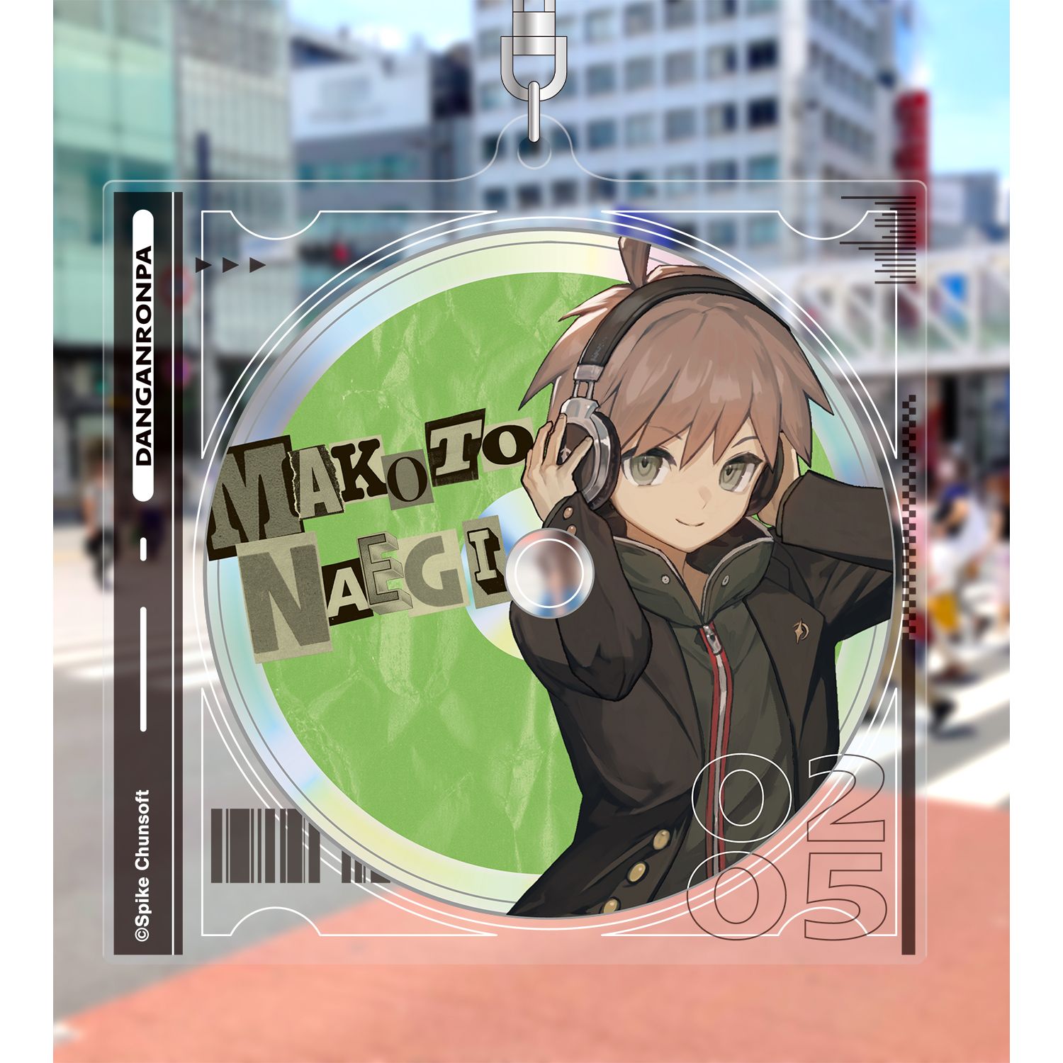 ダンガンロンパシリーズ lackさんイラスト 苗木 誠 ヘッドフォンver. BIGアクリルキーホルダー 图片 6 | AniSmile