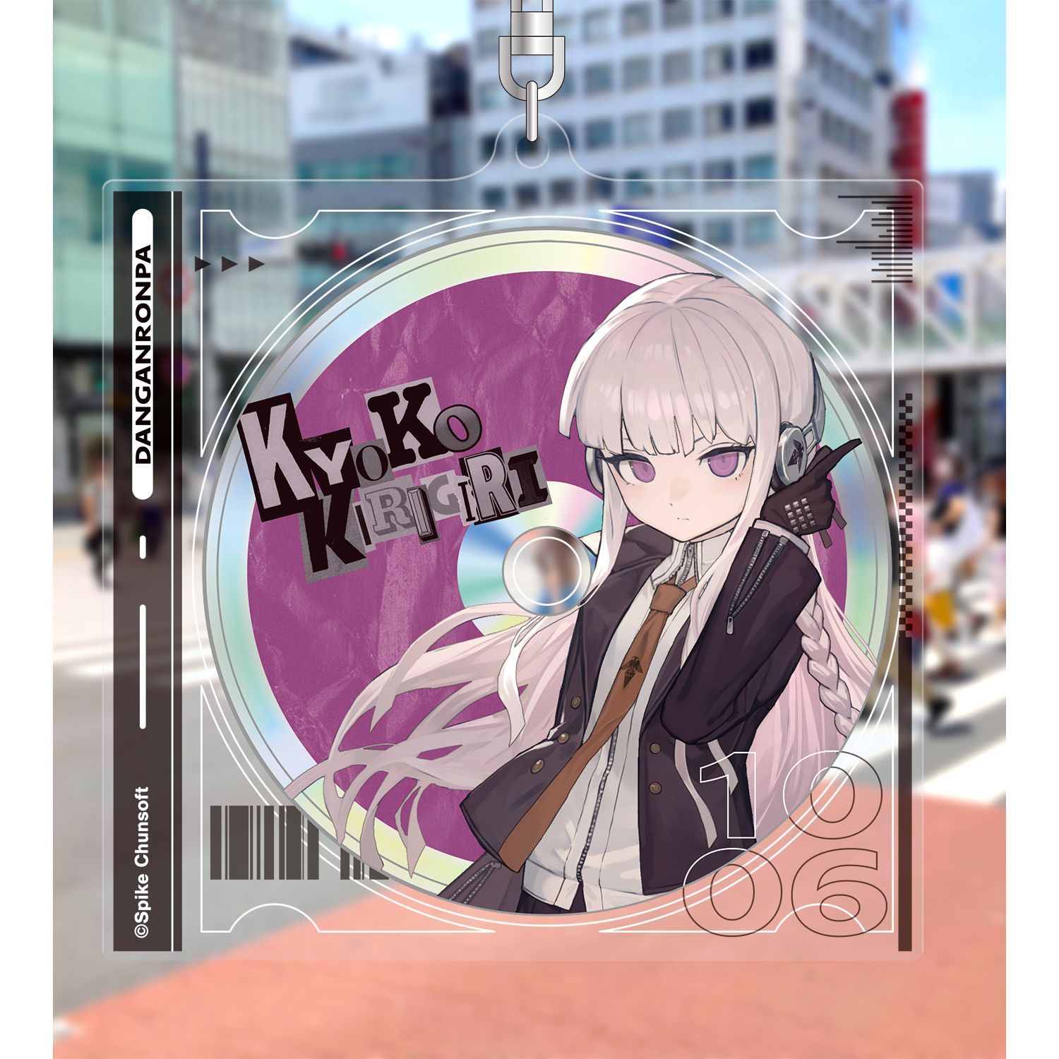 ダンガンロンパシリーズ lackさんイラスト 霧切 響子 ヘッドフォンver. BIGアクリルキーホルダー 图片 6 | AniSmile