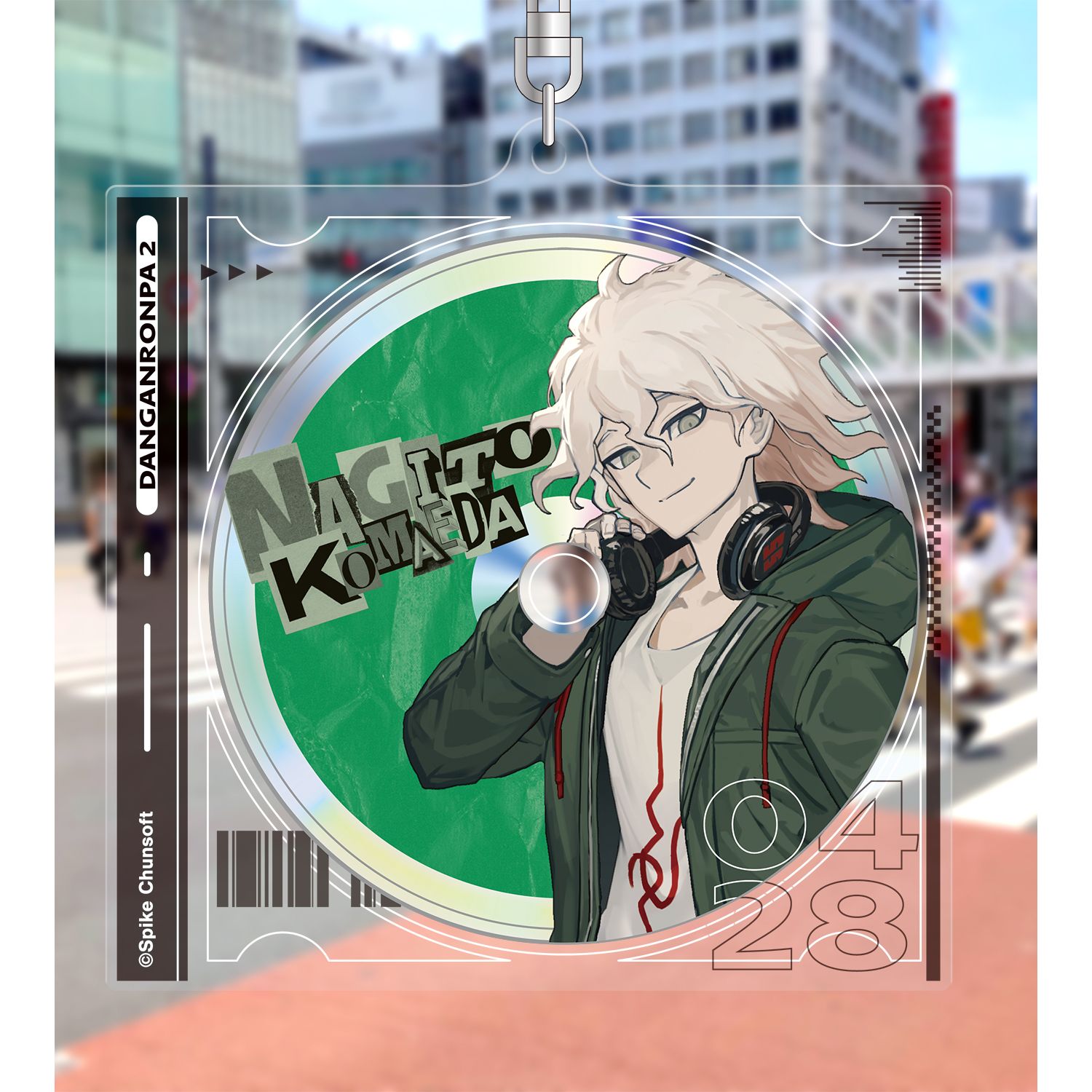 ダンガンロンパシリーズ lackさんイラスト 狛枝 凪斗 ヘッドフォンver. BIGアクリルキーホルダー 图片 6 | AniSmile