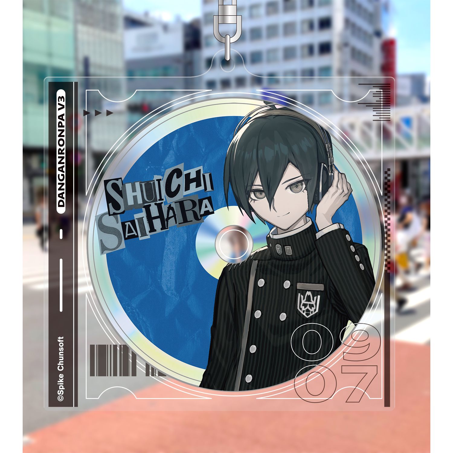 ダンガンロンパシリーズ lackさんイラスト 最原 終一 ヘッドフォンver. BIGアクリルキーホルダー 图片 6 | AniSmile