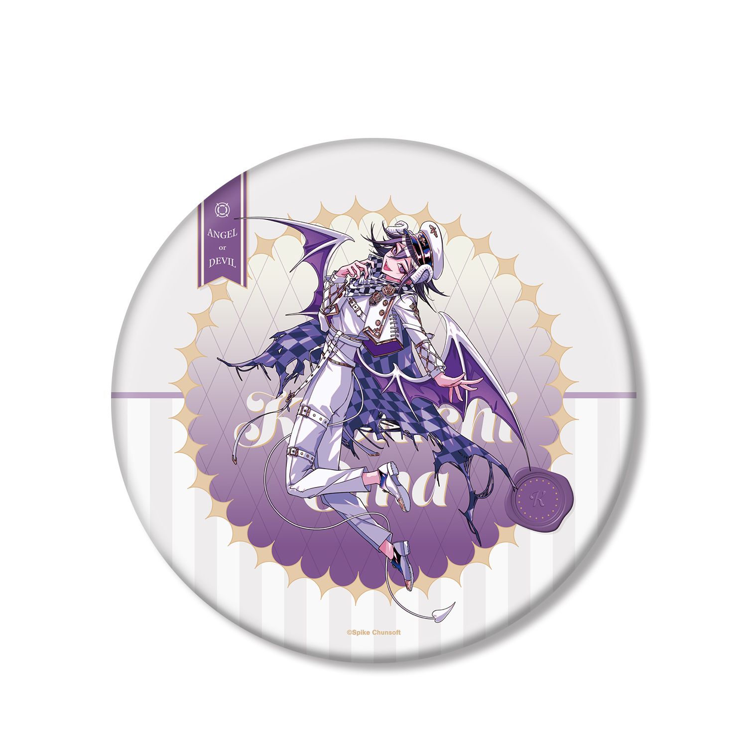 ダンガンロンパシリーズ めつぶしあんこさんイラスト 王馬 小吉 天使と悪魔ver. BIG缶バッジ 图片 5 | AniSmile