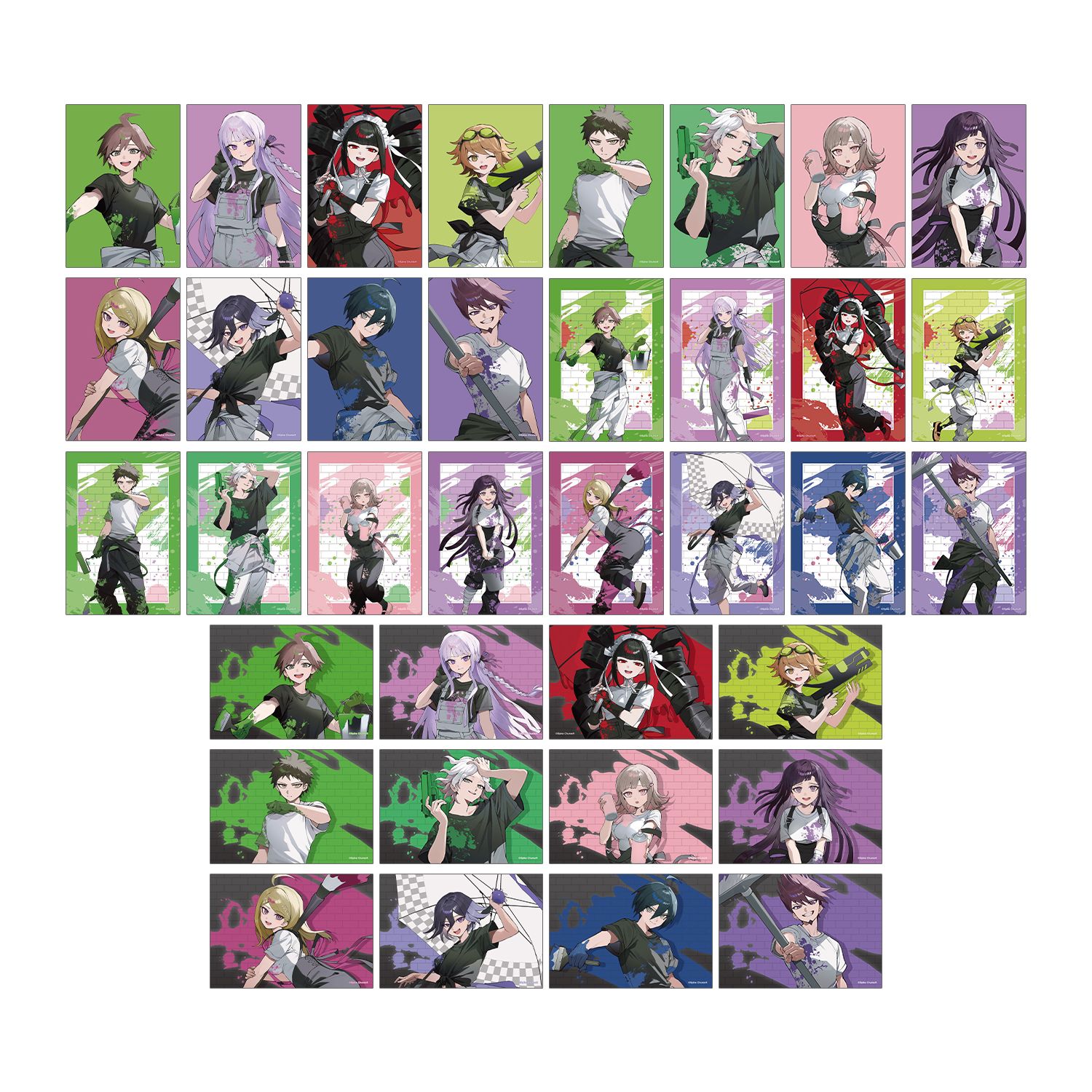 ダンガンロンパシリーズ さくしゃ2さんイラスト ペイントスタイルver. トレーディングブロマイド(単位/単品) 画像 3 | AniSmile
