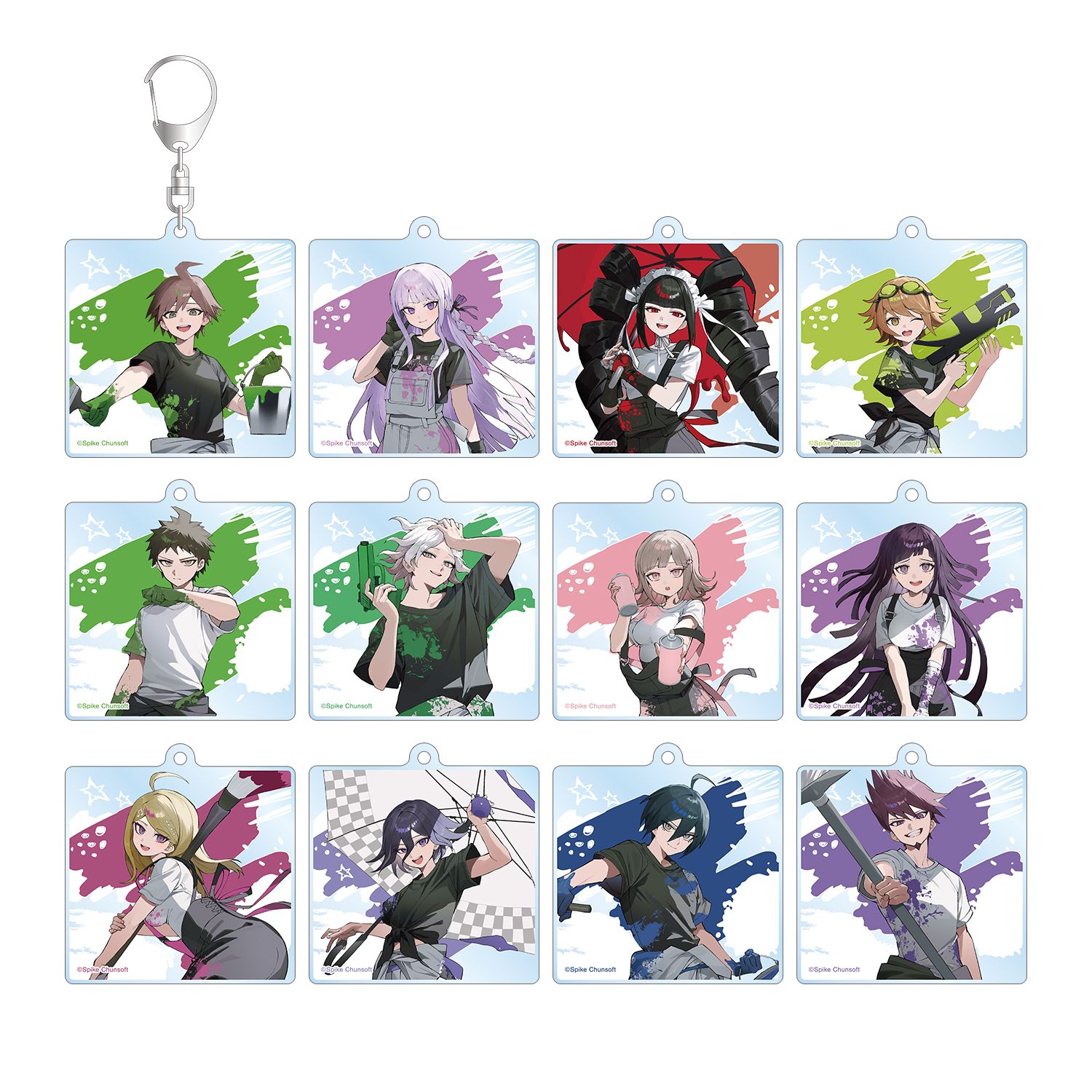 ダンガンロンパシリーズ さくしゃ2さんイラスト ペイントスタイルver. トレーディングアクリルキーホルダー(単位/単品) 图片 3 | AniSmile