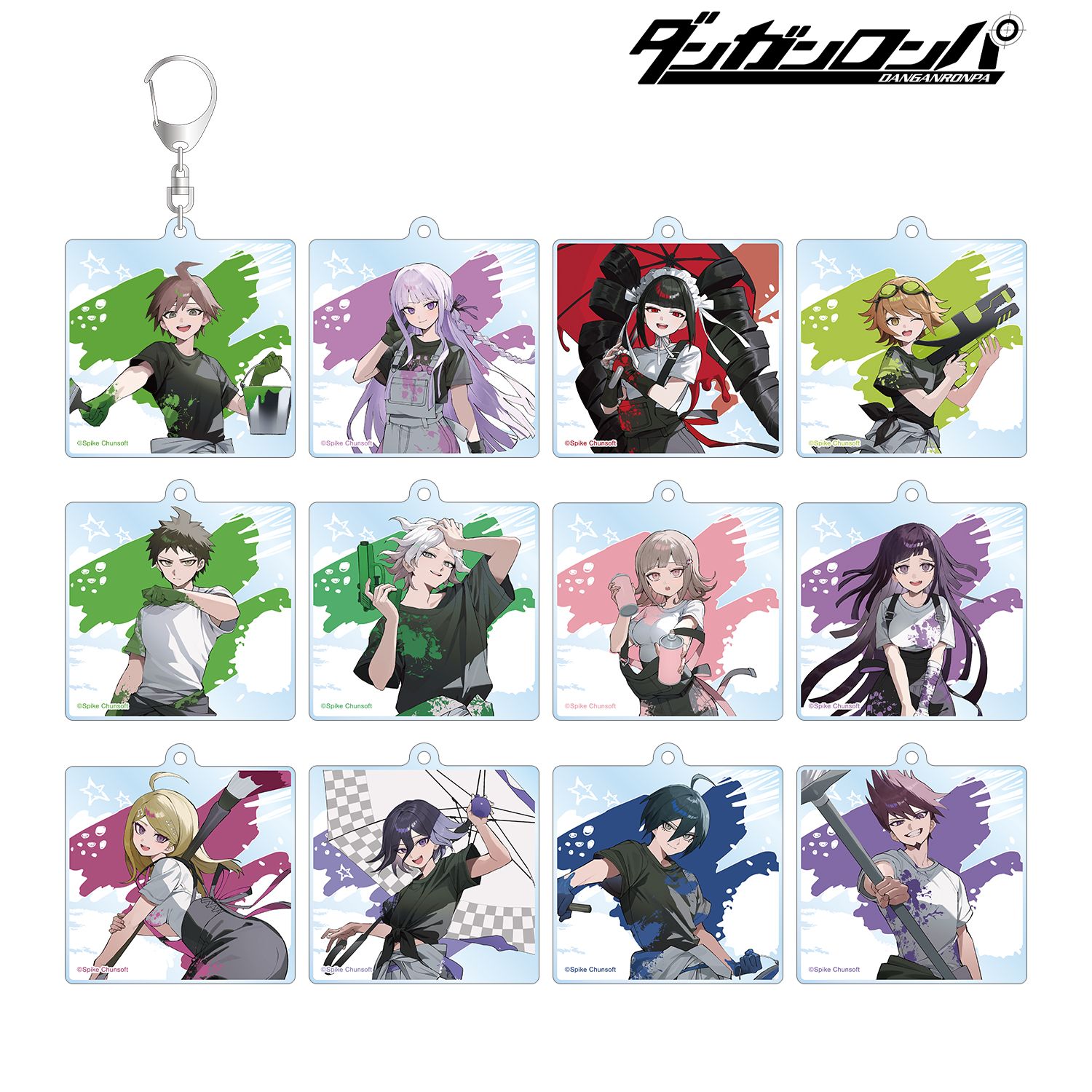 ダンガンロンパシリーズ さくしゃ2さんイラスト ペイントスタイルver. トレーディングアクリルキーホルダー(単位/単品) 图片 4 | AniSmile