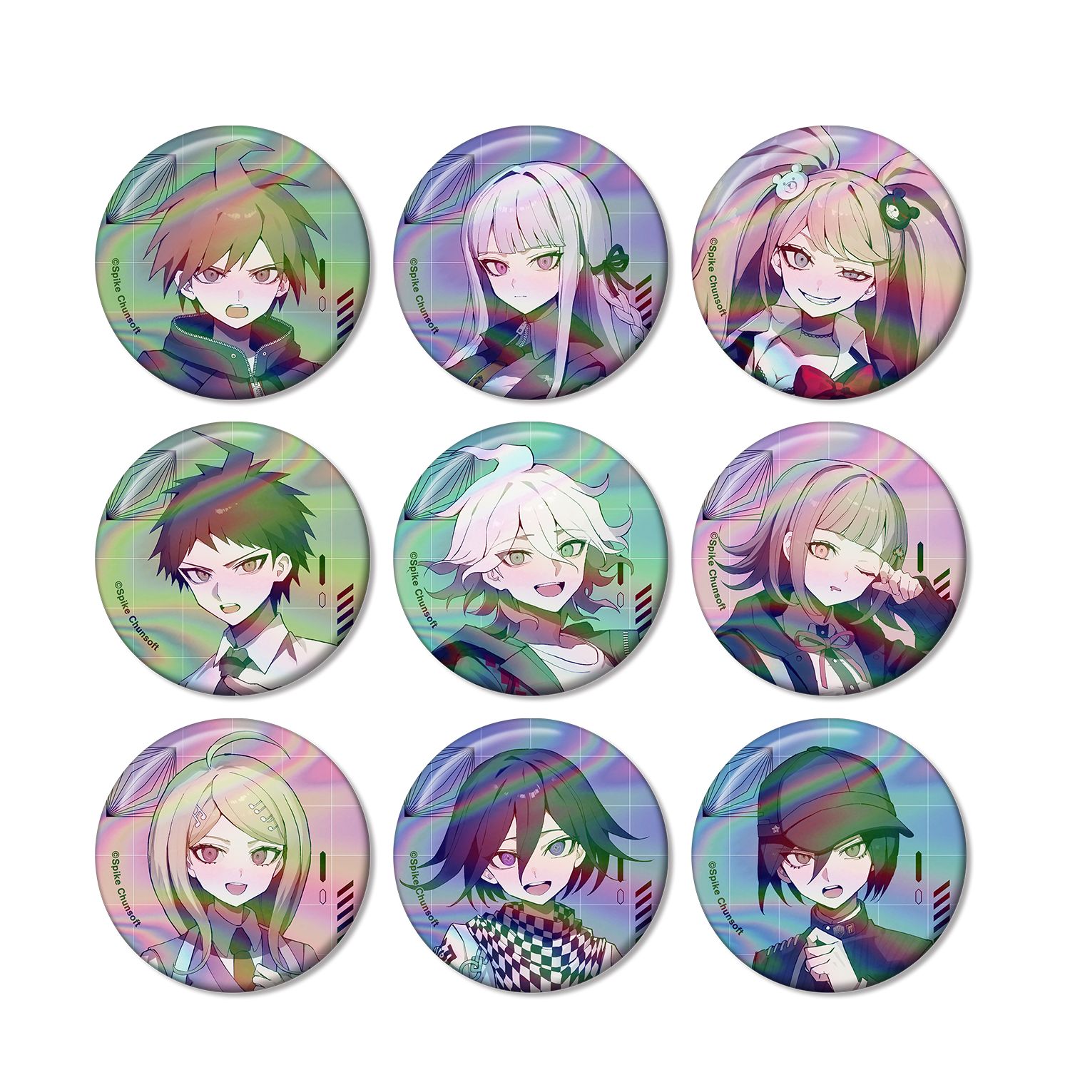 ダンガンロンパシリーズ さくしゃ2さんイラスト トレーディングオーロラ缶バッジ(単位/単品) 图片 3 | AniSmile