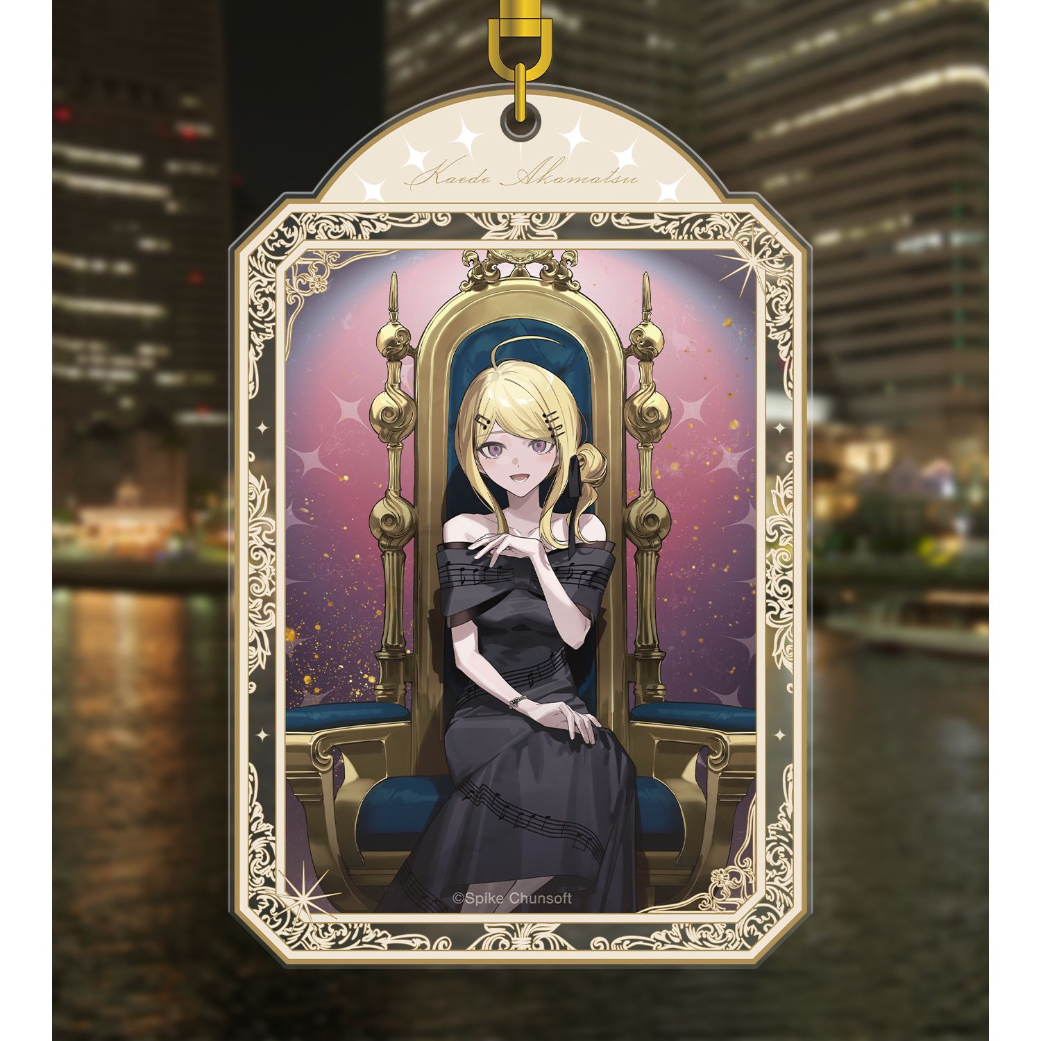 ダンガンロンパシリーズ およさんイラスト 赤松楓 玉座ver. BIGアクリルキーホルダー Image 3 | AniSmile