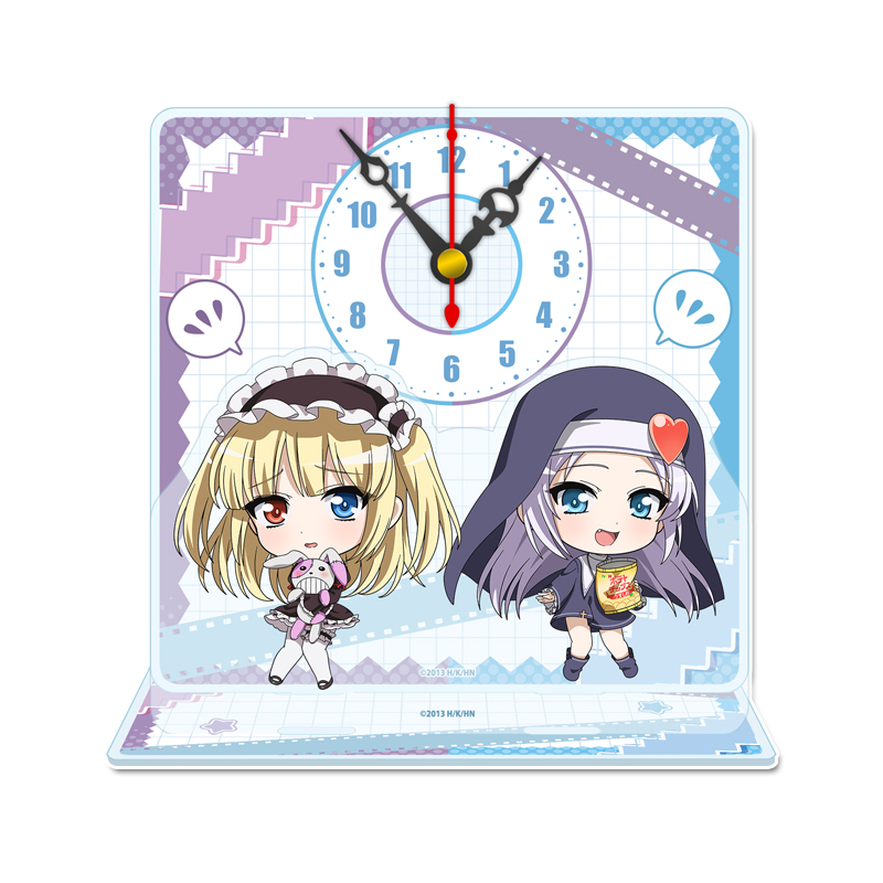 僕は友達が少ない ぷちちょこミニアクリル置時計【小鳩&マリア】 - AniSmile