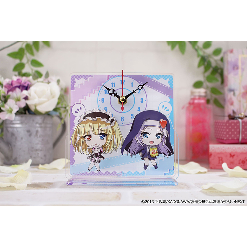 僕は友達が少ない ぷちちょこミニアクリル置時計【小鳩&マリア】 Image 3 | AniSmile