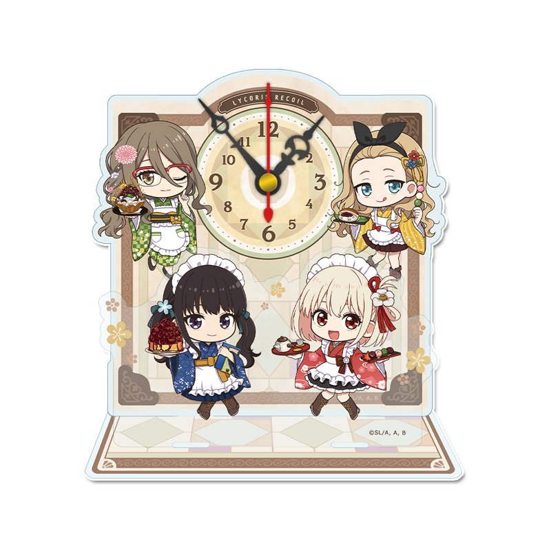 リコリス・リコイル ぷちちょこミニアクリル置時計 和メイドver. - AniSmile