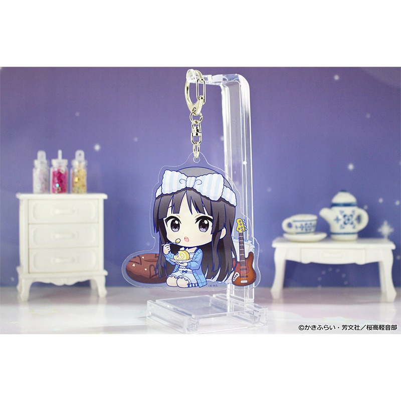 けいおん! ぷちちょこアクリルキーホルダー【秋山澪】パジャマver. Image 2 | AniSmile
