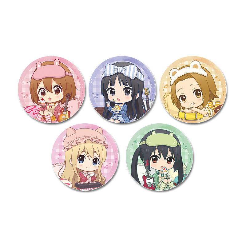 けいおん! ぷちちょこトレーディング缶バッジ パジャマver. - AniSmile