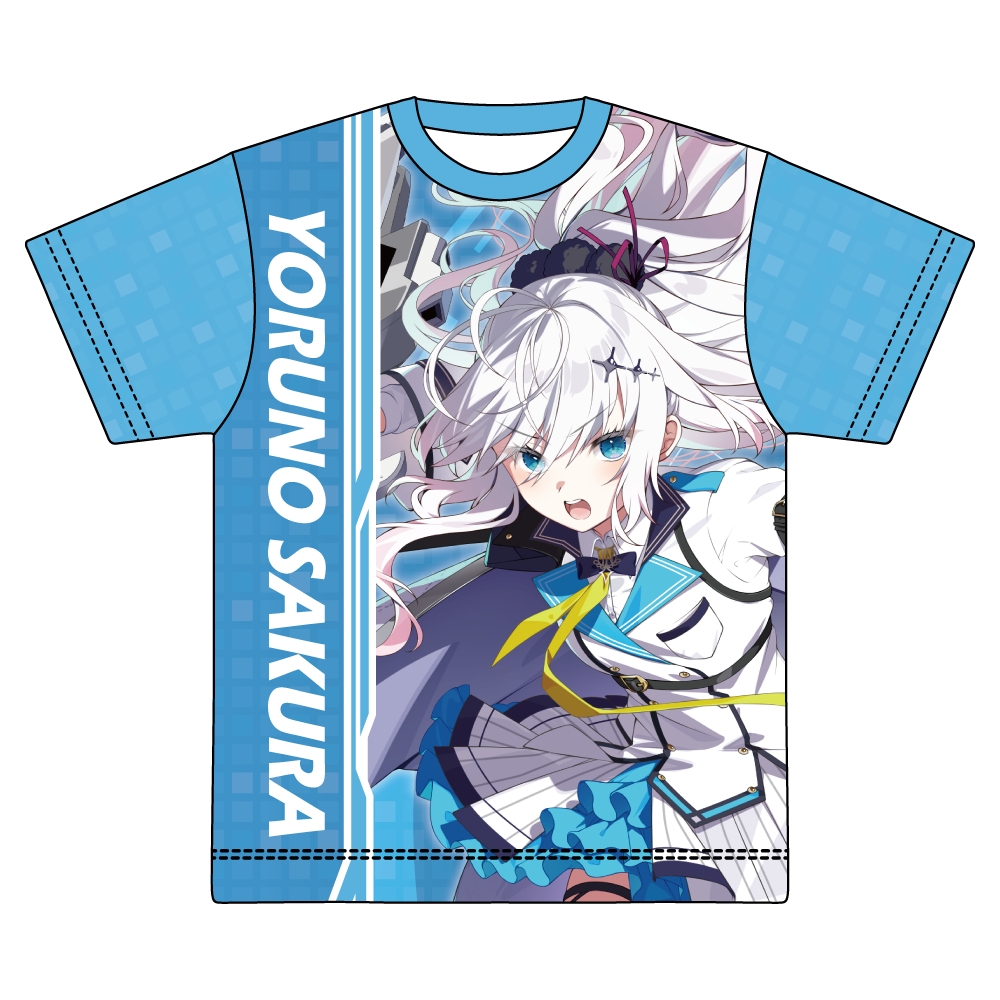 ディメンション凸ラバース!! フルグラフィックTシャツ 夜乃桜 - AniSmile