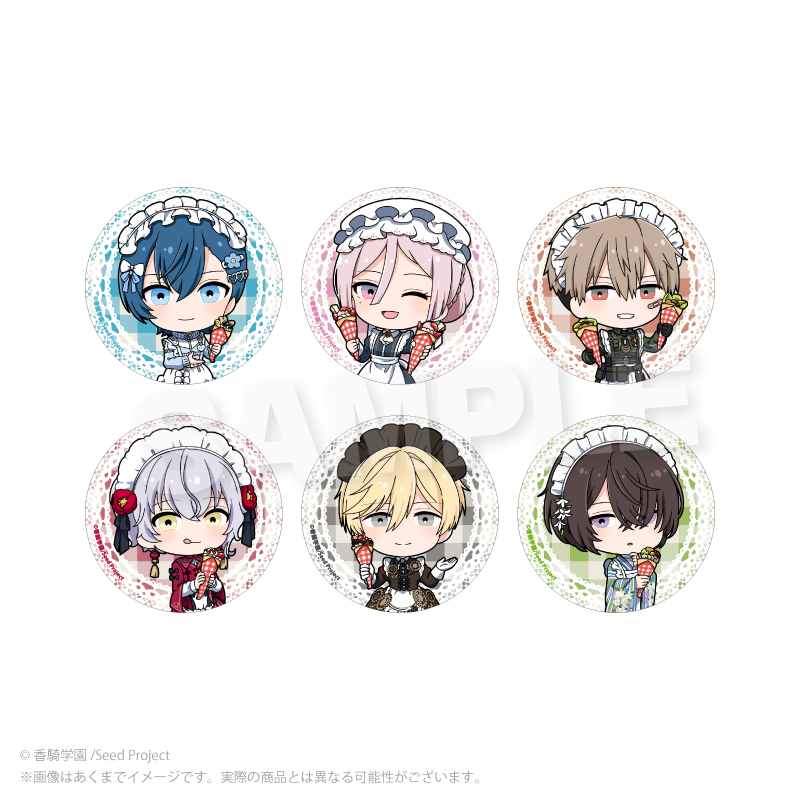 BOYS be MAID!×マリオンクレープ トレーディングミニキャラ缶バッジ pcs - AniSmile