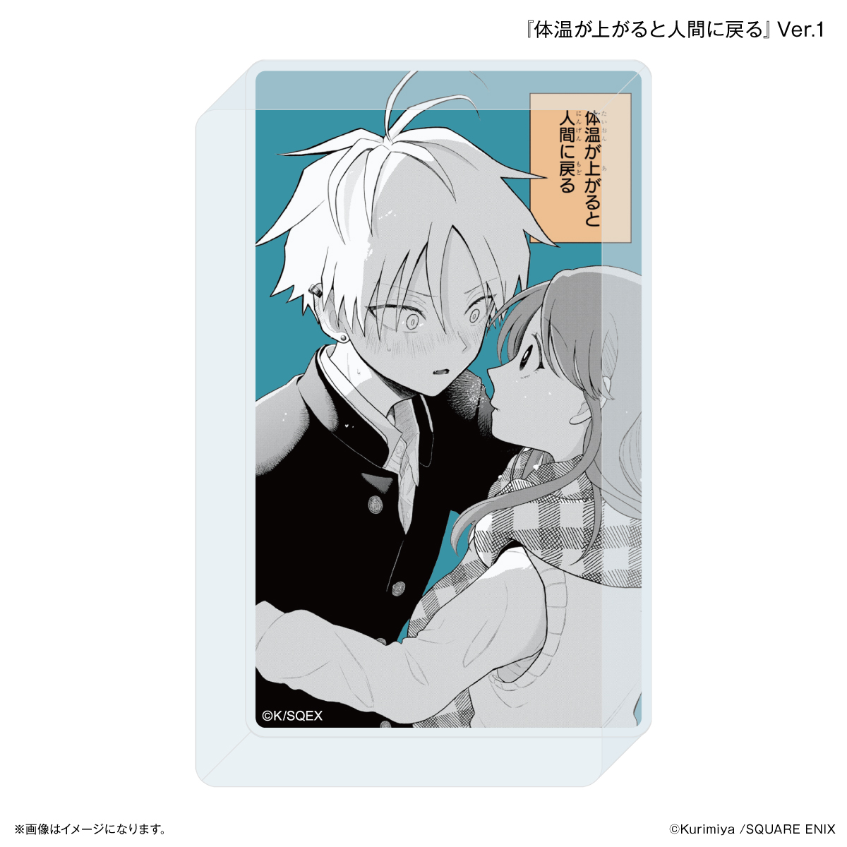 「蛇神くんは寒いと変身しちゃうから」 アクリルブロック 『体温が上がると人間に戻る』Ver.1 - AniSmile