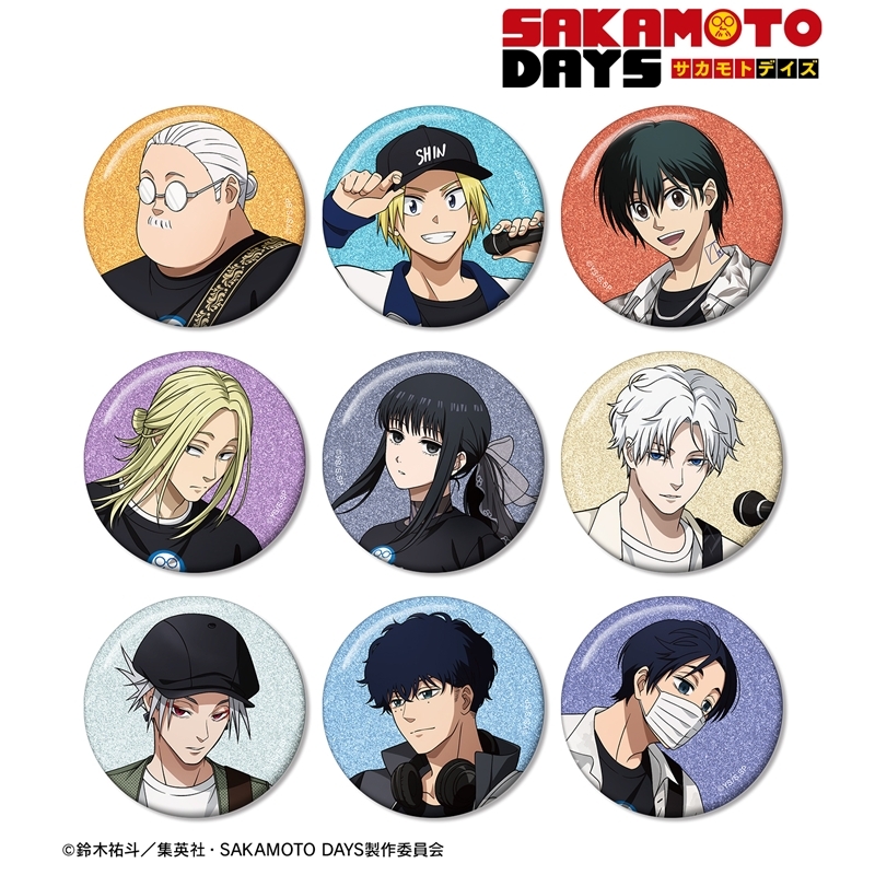 TVアニメ『SAKAMOTO DAYS』 描き下ろし ロックバンドver. トレーディンググリッター缶バッジ(単位/単品) Image 2 | AniSmile