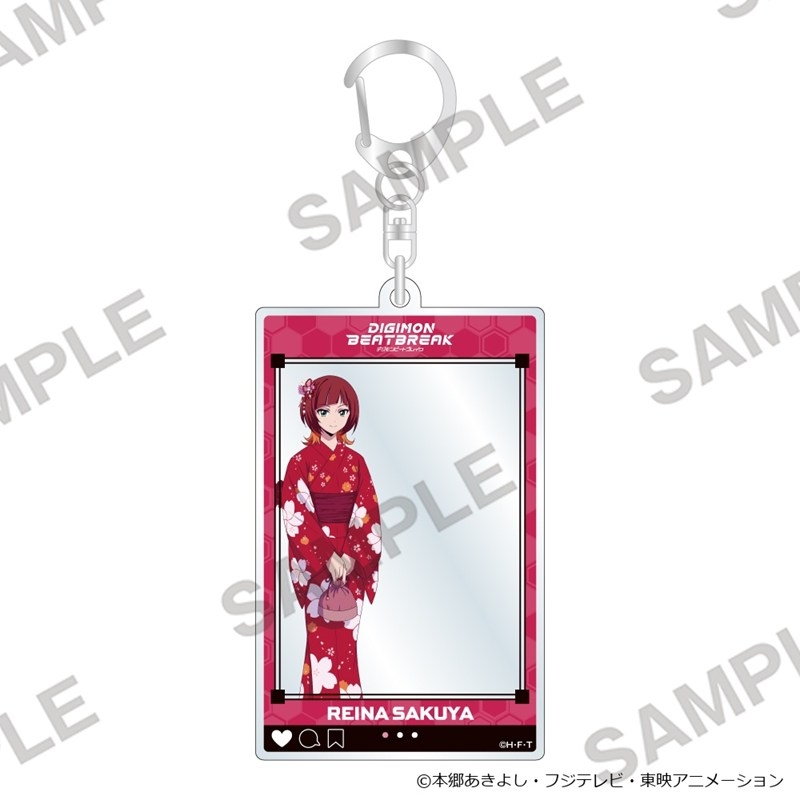 DIGIMON BEATBREAK フレームアクリルキーホルダー お祭りVer. 咲夜レーナ - AniSmile