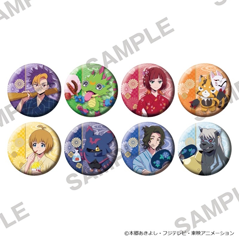 DIGIMON BEATBREAK キラキラ缶バッジ お祭りVer. Pack - AniSmile