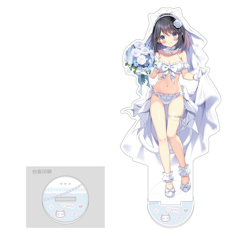 [ぱん先生]描き下ろし特大アクリルスタンド(白雪結梨/ウエディング) - AniSmile