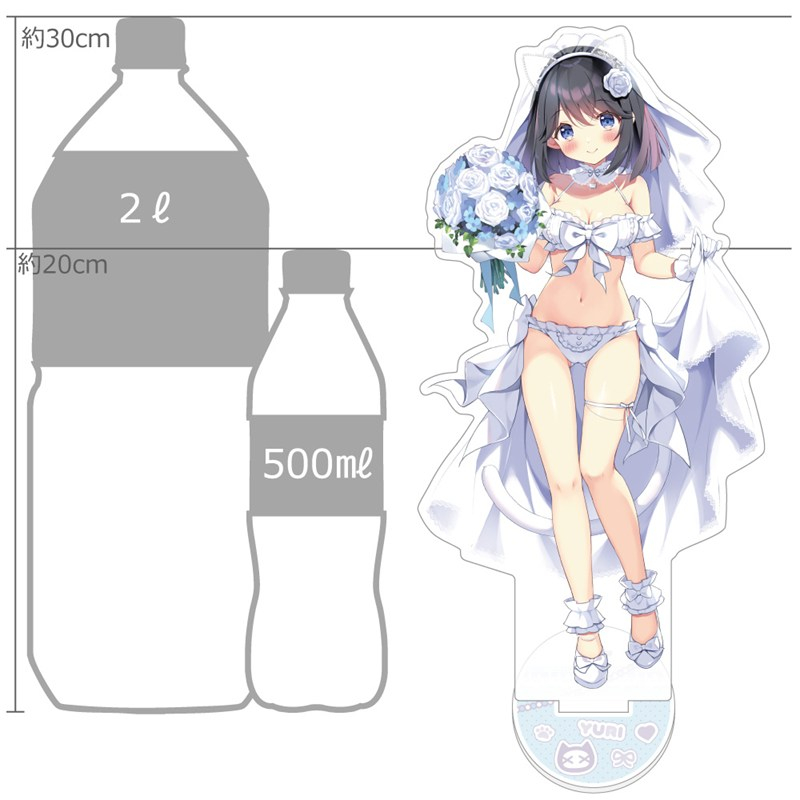 [ぱん先生]描き下ろし特大アクリルスタンド(白雪結梨/ウエディング) Image 2 | AniSmile