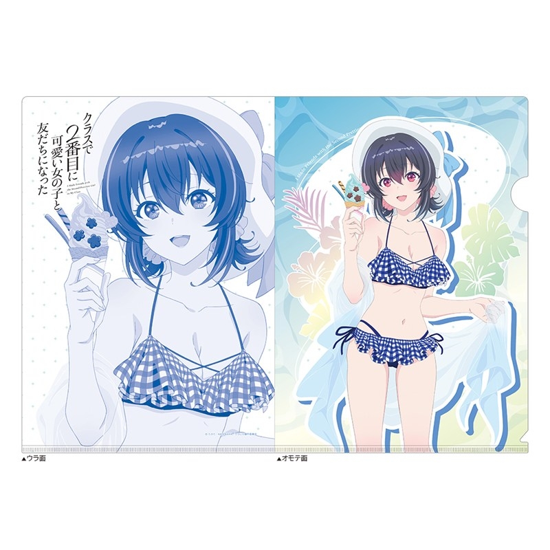 [クラスで2番目に可愛い女の子と友だちになった]描き下ろしクリアファイル(朝凪 海/水着) - AniSmile