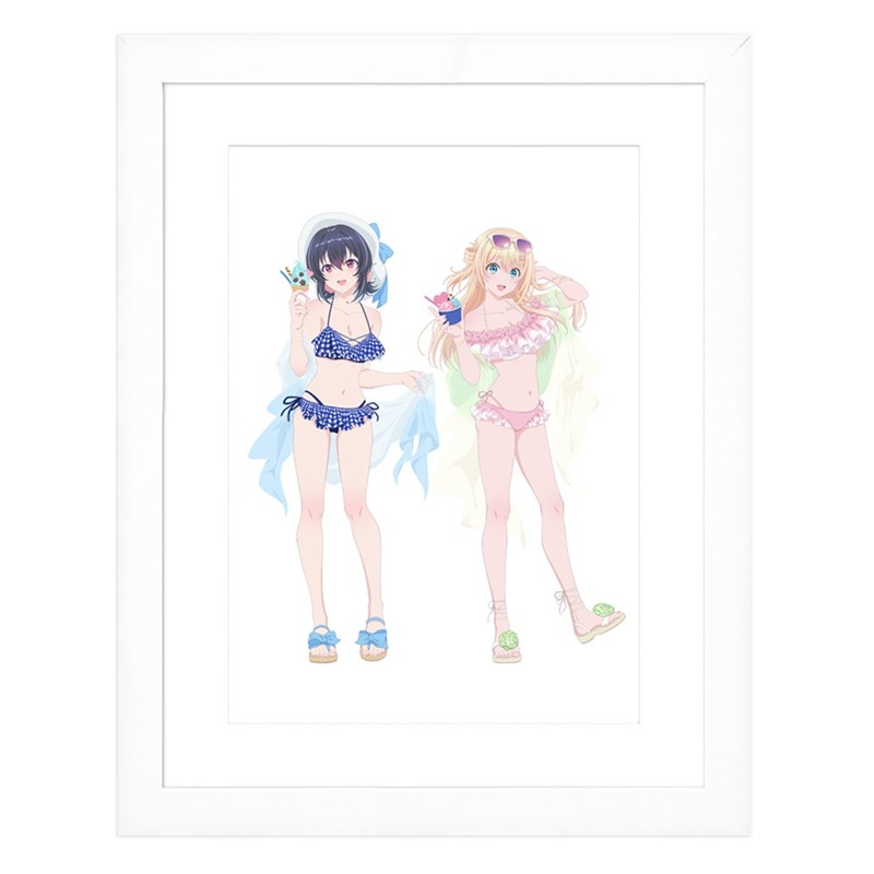 [クラスで2番目に可愛い女の子と友だちになった]描き下ろしキャラファイングラフ(水着)A4 - AniSmile
