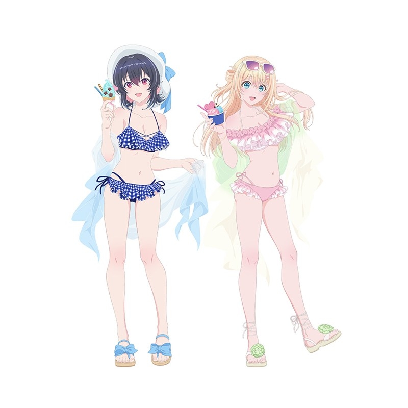 [クラスで2番目に可愛い女の子と友だちになった]描き下ろしキャラファイングラフ(水着)A4 图片 2 | AniSmile