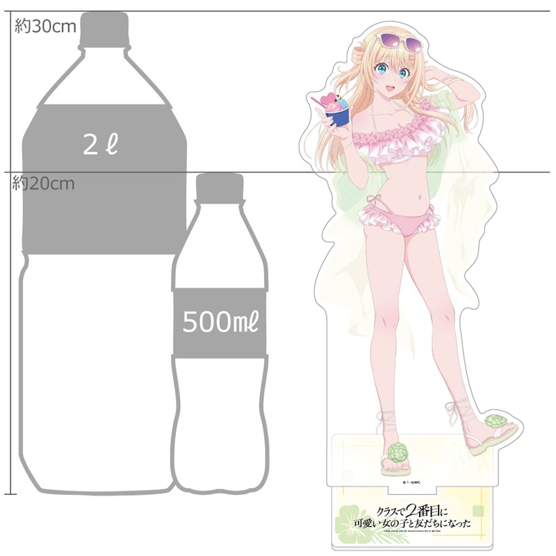 [クラスで2番目に可愛い女の子と友だちになった]描き下ろし特大アクリルスタンド(天海 夕/水着) Image 2 | AniSmile