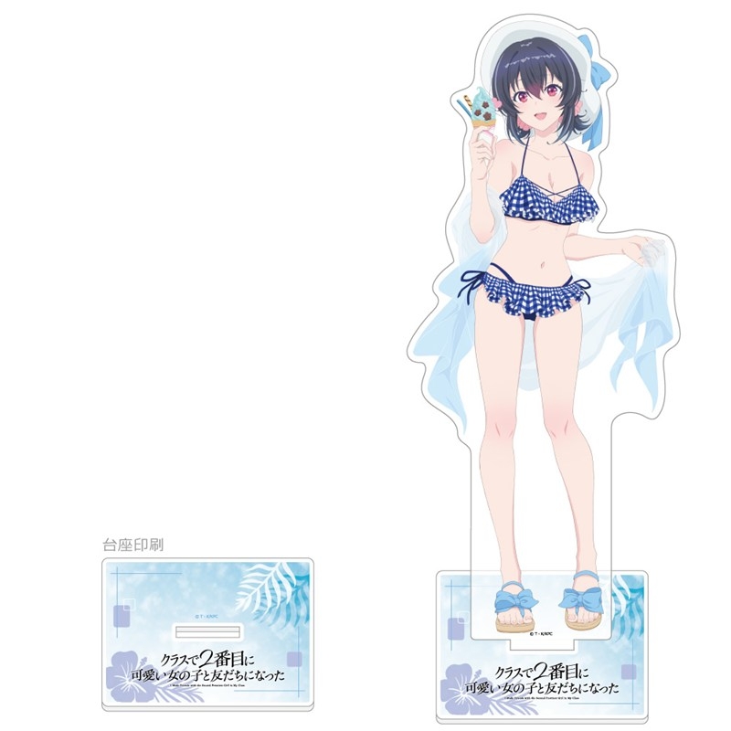 [クラスで2番目に可愛い女の子と友だちになった]描き下ろし特大アクリルスタンド(朝凪 海/水着) - AniSmile