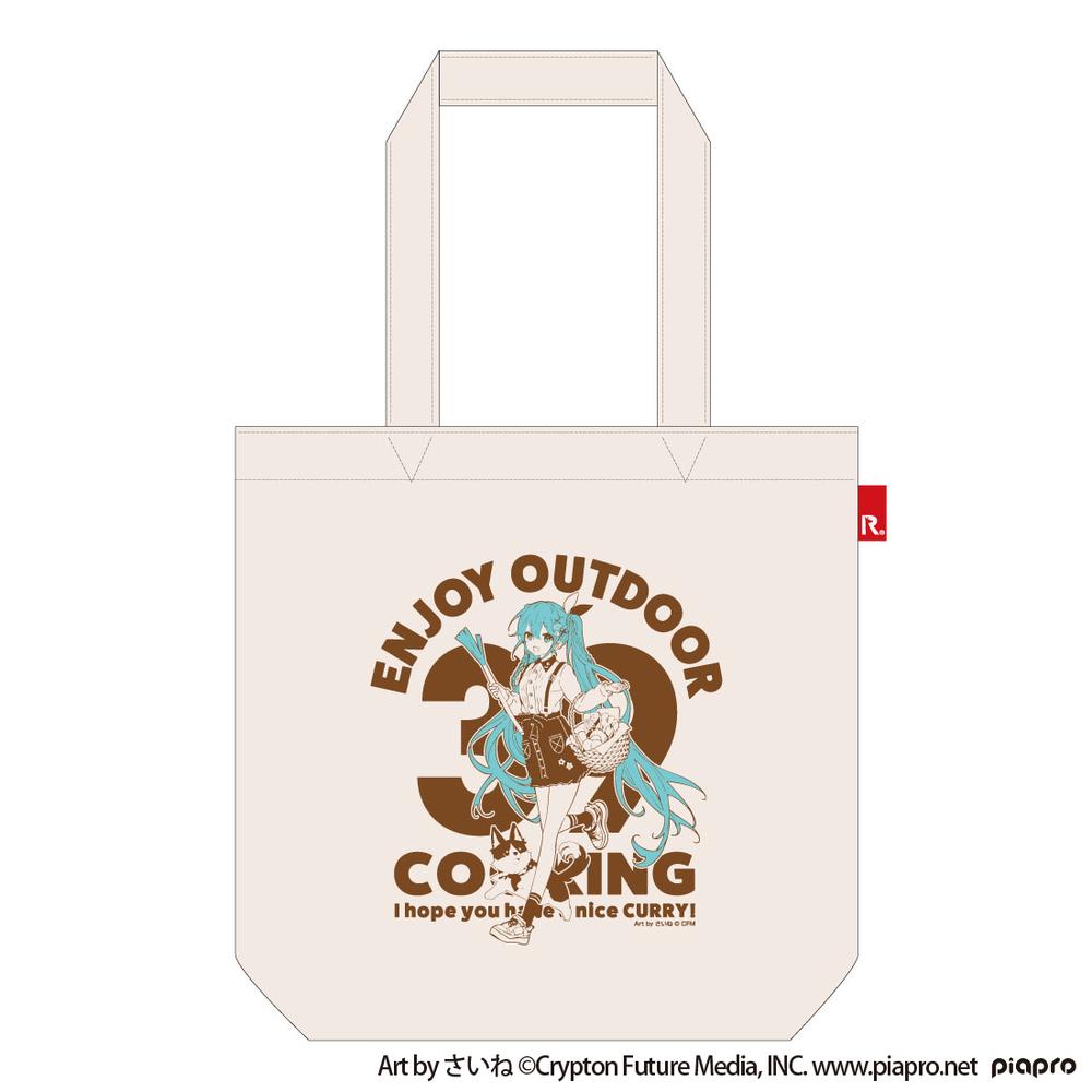 初音ミク OUTDOOR COOKING ROOTOTEトートバッグ - AniSmile