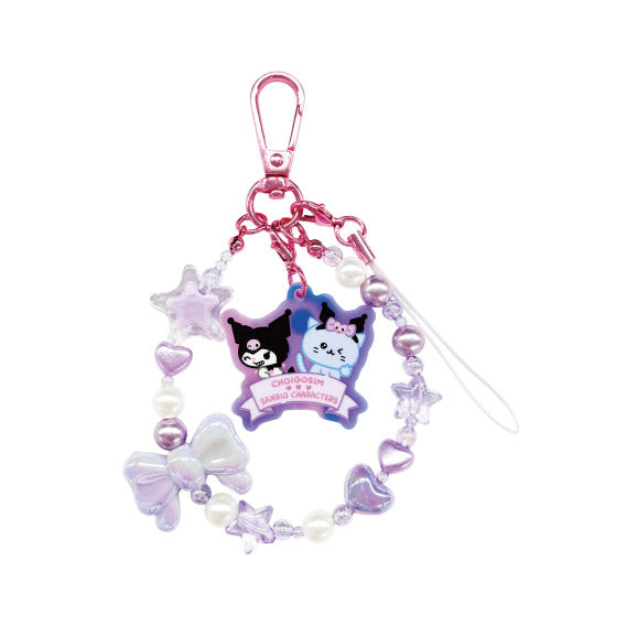 チェゴシム×サンリオキャラクターズ2 フォンストラップ パープル - official product image | AniSmile