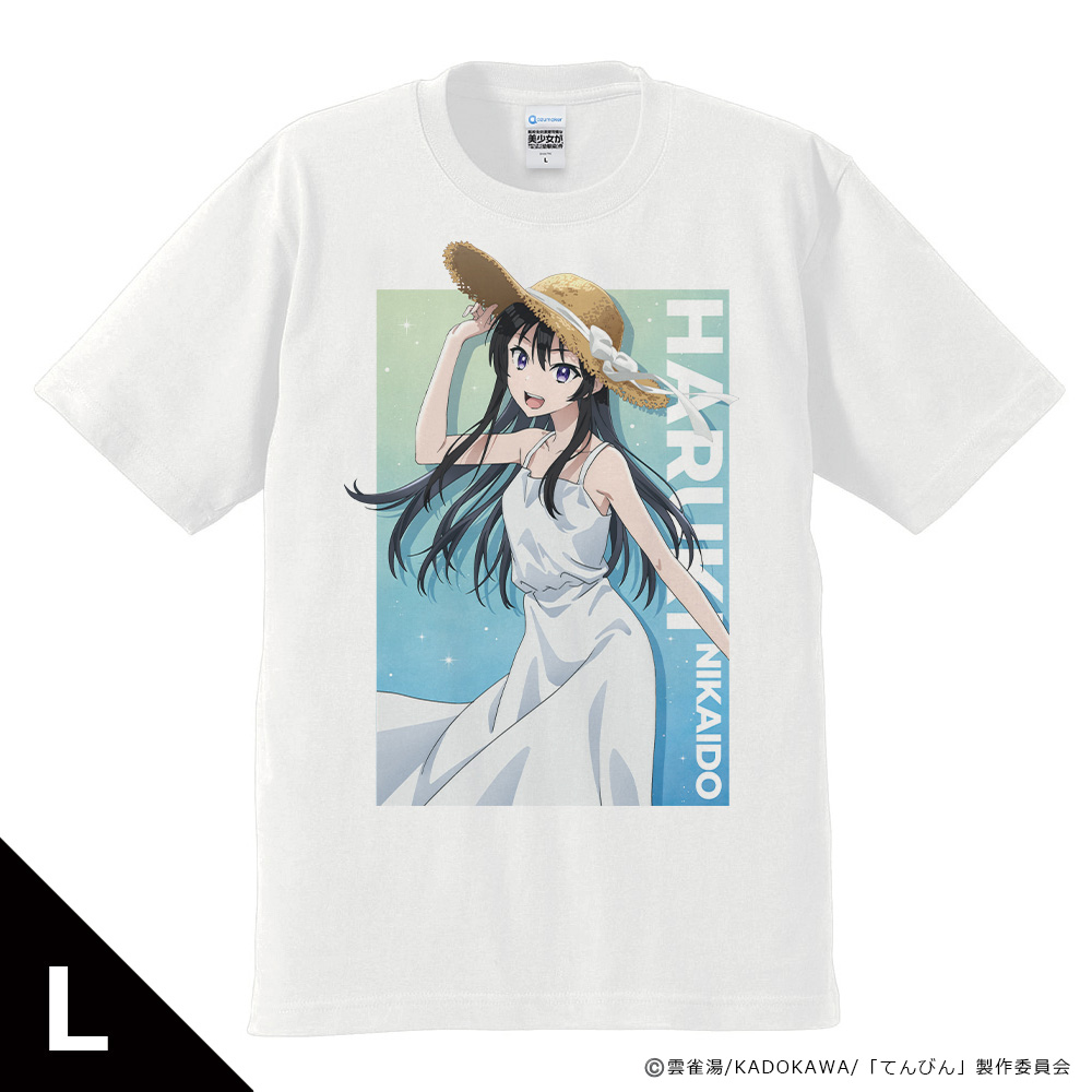 転校先の清楚可憐な美少女が、昔男子と思って一緒に遊んだ幼馴染だった件 Tシャツ 二階堂春希 ティザービジュアル夏ver. Lサイズ Image 3 | AniSmile