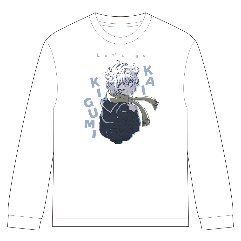 レッツゴー怪奇組 リブ付ロングスリーブTシャツ メチャ子 Lサイズ Image 3 | AniSmile