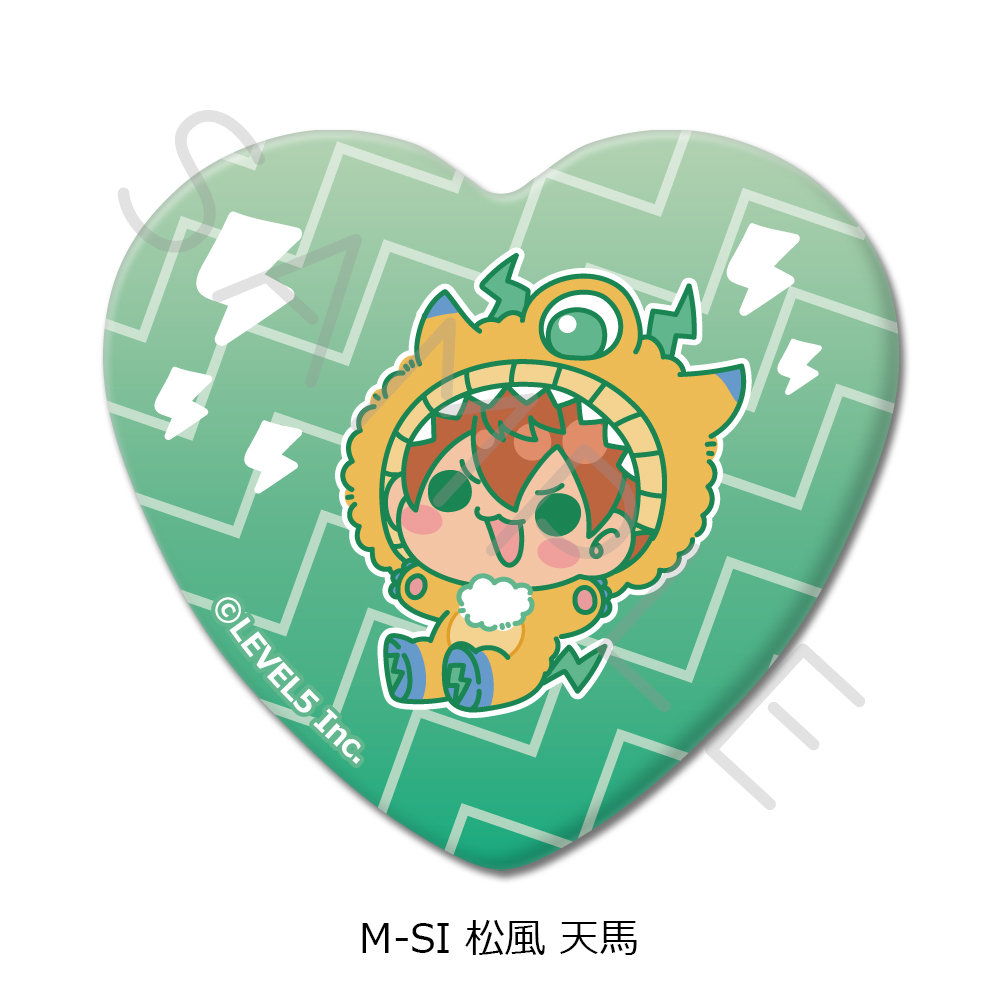 『イナズマイレブン 英雄たちのヴィクトリーロード』ハート型缶バッジ M-SI(松風 天馬) - AniSmile