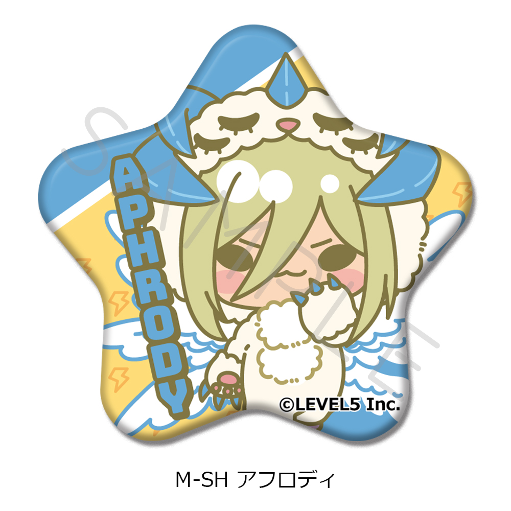 『イナズマイレブン 英雄たちのヴィクトリーロード』星形缶バッジ M-SH(アフロディ) - AniSmile
