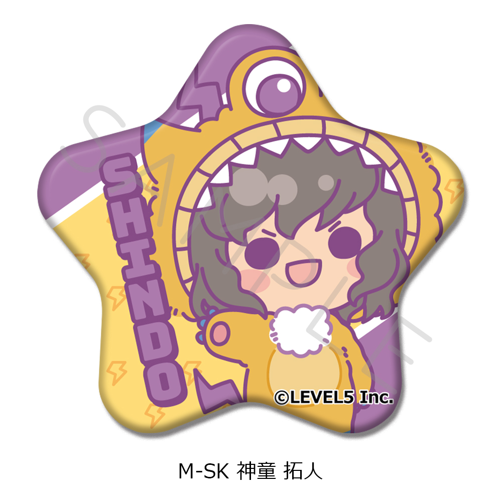 『イナズマイレブン 英雄たちのヴィクトリーロード』星形缶バッジ M-SK(神童 拓人) - AniSmile