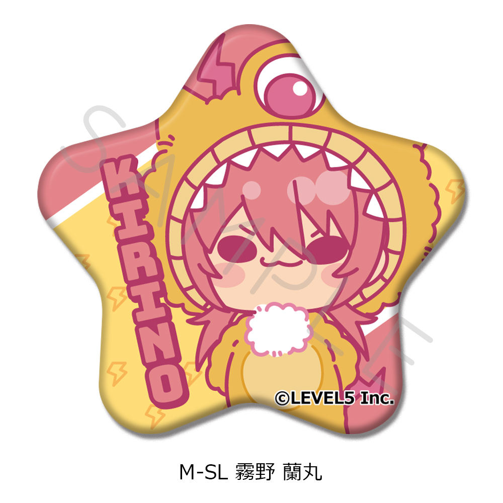 『イナズマイレブン 英雄たちのヴィクトリーロード』星形缶バッジ M-SL(霧野 蘭丸) - AniSmile