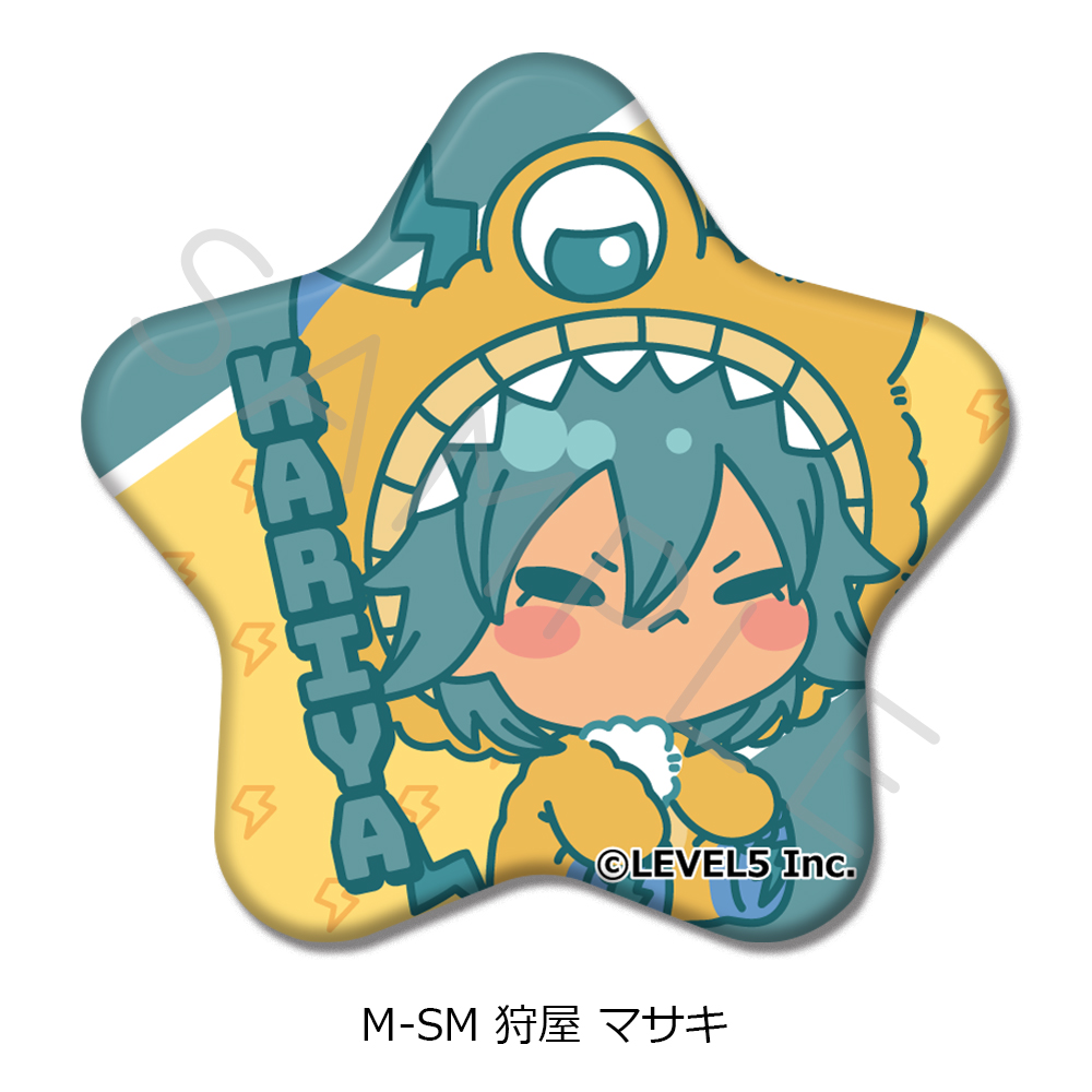 『イナズマイレブン 英雄たちのヴィクトリーロード』星形缶バッジ M-SM(狩屋 マサキ) - AniSmile