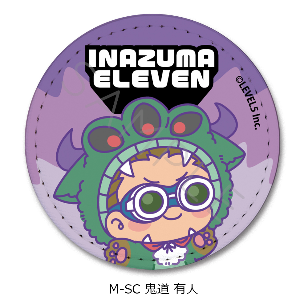 『イナズマイレブン 英雄たちのヴィクトリーロード』レザーバッジ(丸形) M-SC(鬼道 有人) - AniSmile