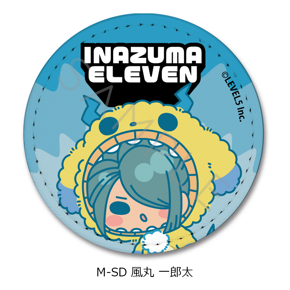 『イナズマイレブン 英雄たちのヴィクトリーロード』レザーバッジ(丸形) M-SD(風丸 一郎太) Image 2 | AniSmile