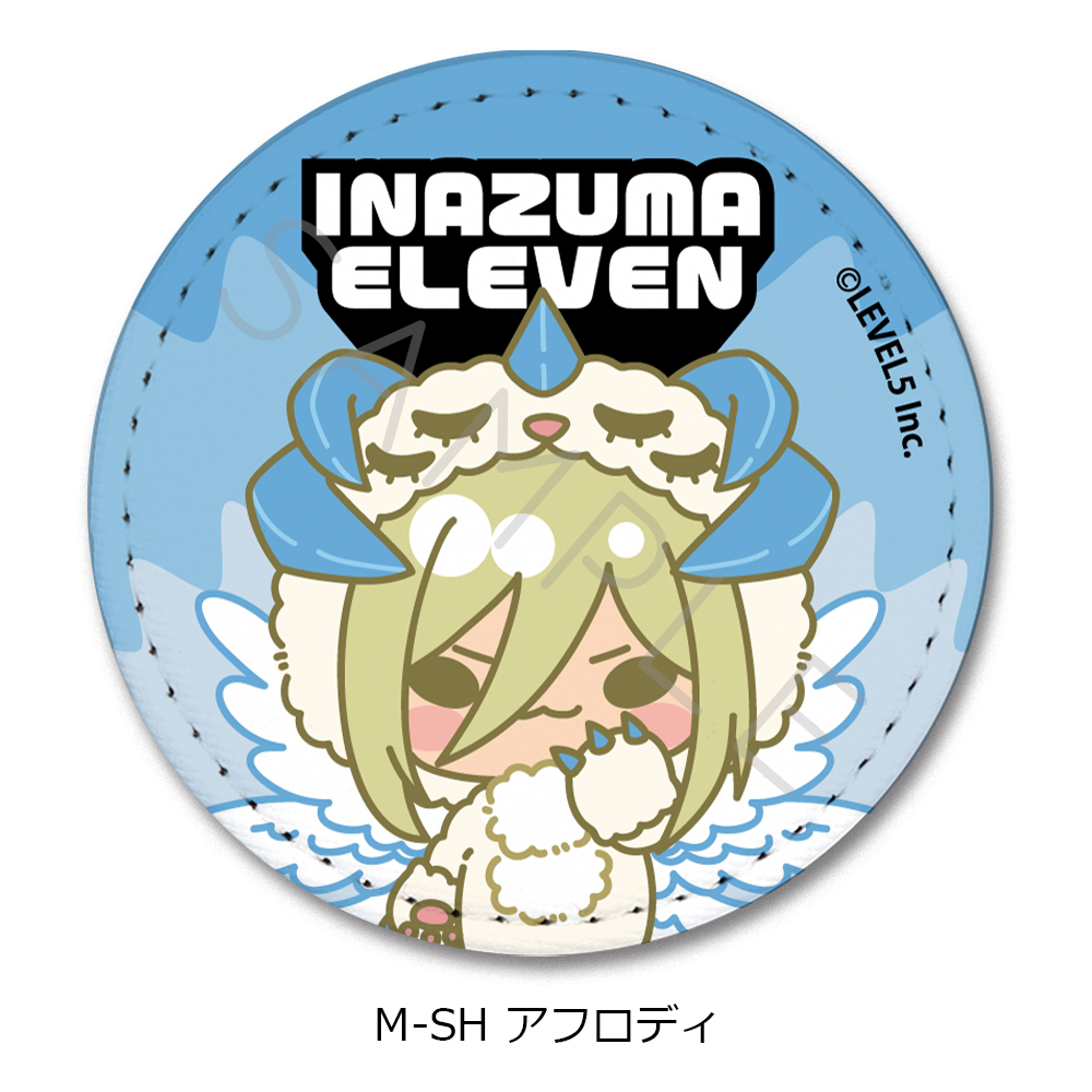 『イナズマイレブン 英雄たちのヴィクトリーロード』レザーバッジ(丸形) M-SH(アフロディ) - AniSmile