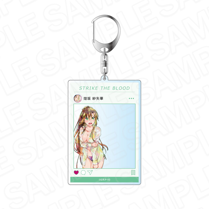ストライク・ザ・ブラッドFINAL SNS風アクリルキーホルダー PALE TONE series 煌坂 紗矢華 Yシャツ ver. - AniSmile