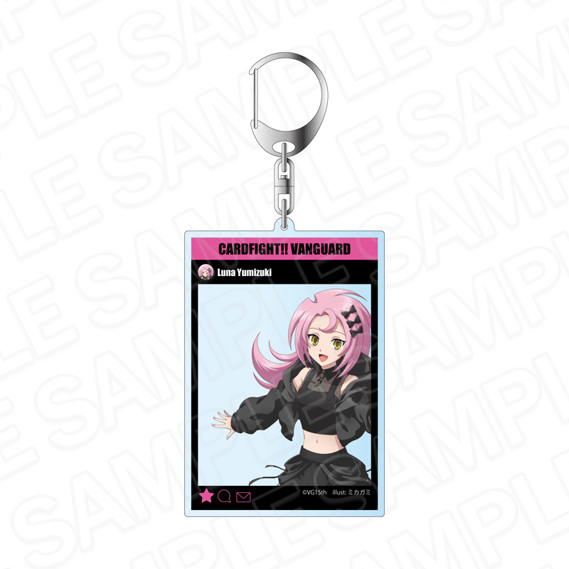 カードファイト!! ヴァンガード SNS風アクリルキーホルダー 弓月ルーナ アイドル ver. - AniSmile