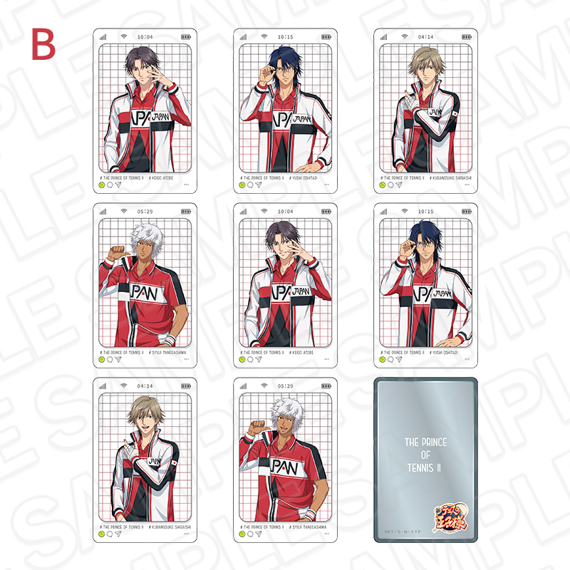 新テニスの王子様 コレクションカード(ランダム) Face Collection B - 公式商品画像 | AniSmile