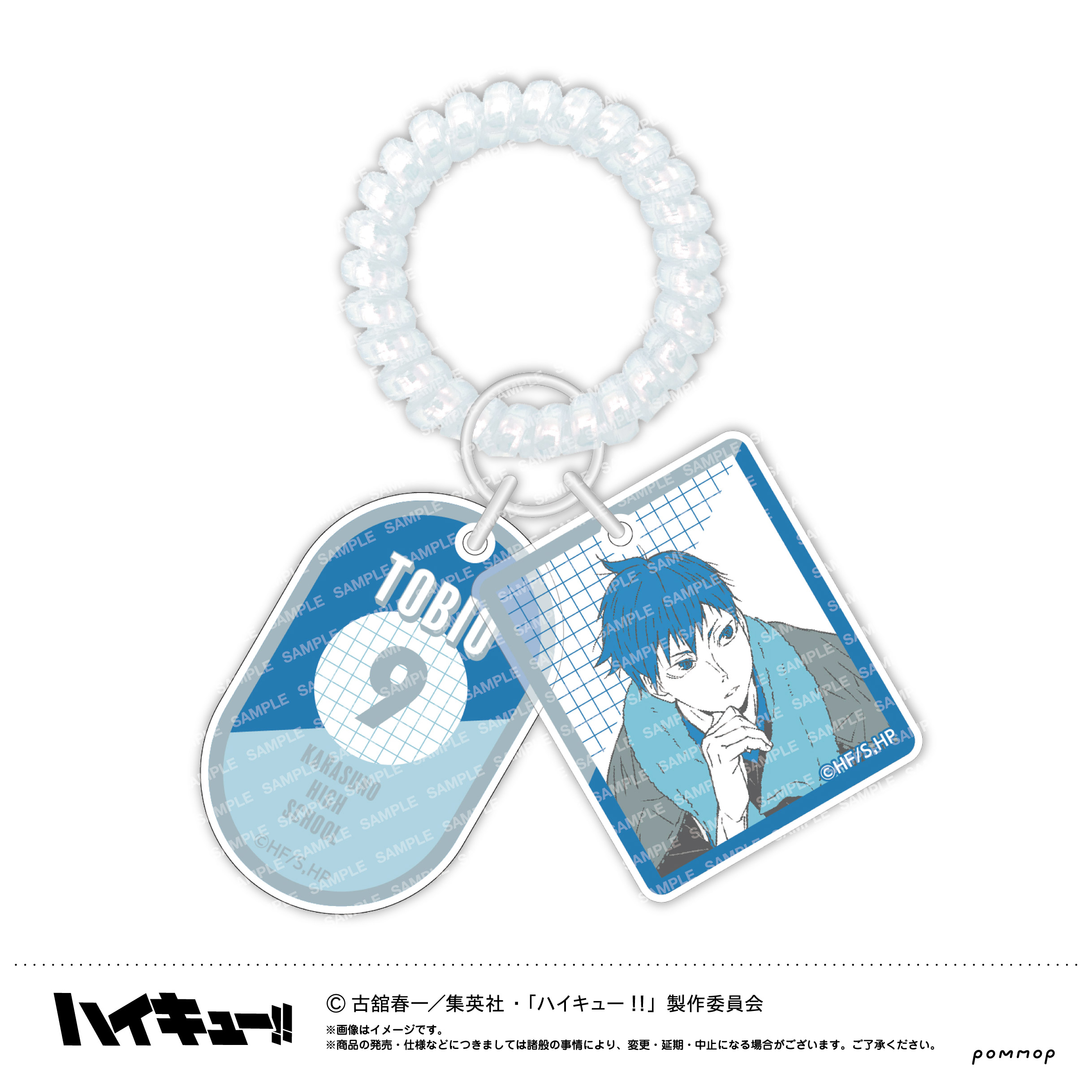 ハイキュー!! ロッカーキー風キーホルダー-オフショットカラー第2弾-(B影山飛雄) Image 2 | AniSmile