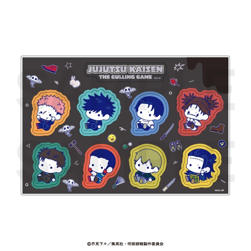 呪術廻戦 アクリルステッカー(ぷにきゅ~と)01.集合 Image 2 | AniSmile
