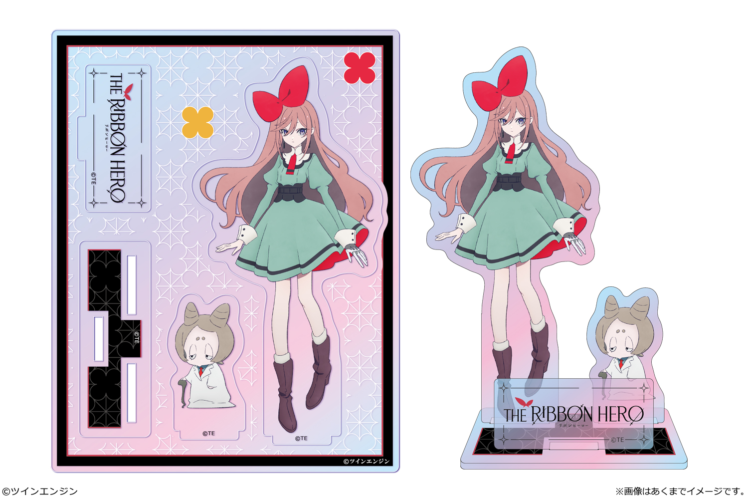 『THE RIBBON HERO リボンヒーロー』 オーロラアクリルフィギュア 02 サファイア&ジルコ - AniSmile