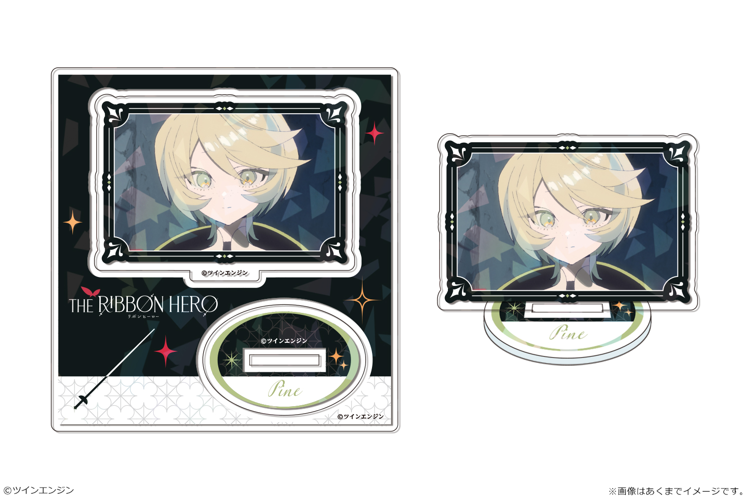 『THE RIBBON HERO リボンヒーロー』 ホログラムアクリルスタンドmini 03 パイン - AniSmile