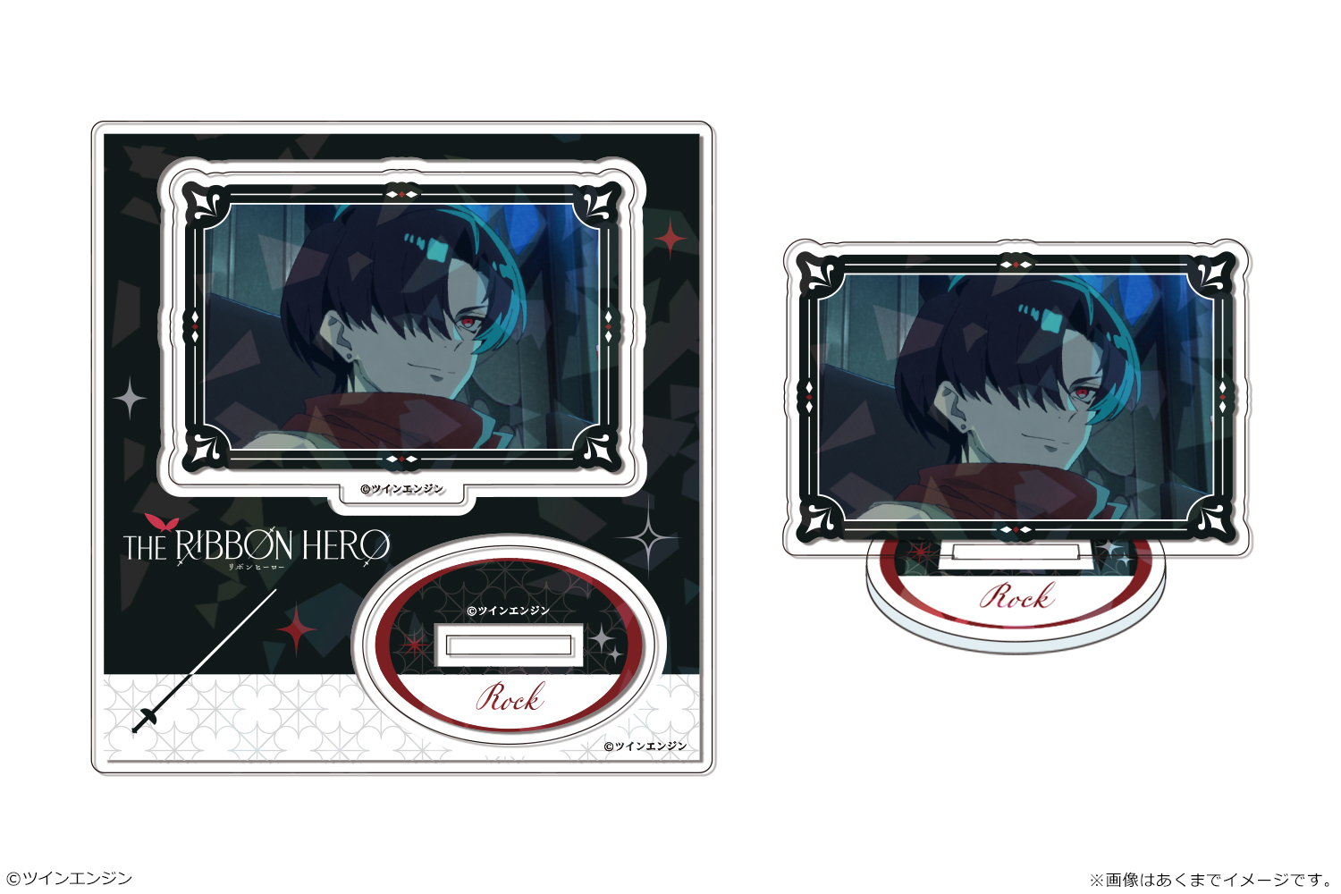 『THE RIBBON HERO リボンヒーロー』 ホログラムアクリルスタンドmini 06 ロック - AniSmile