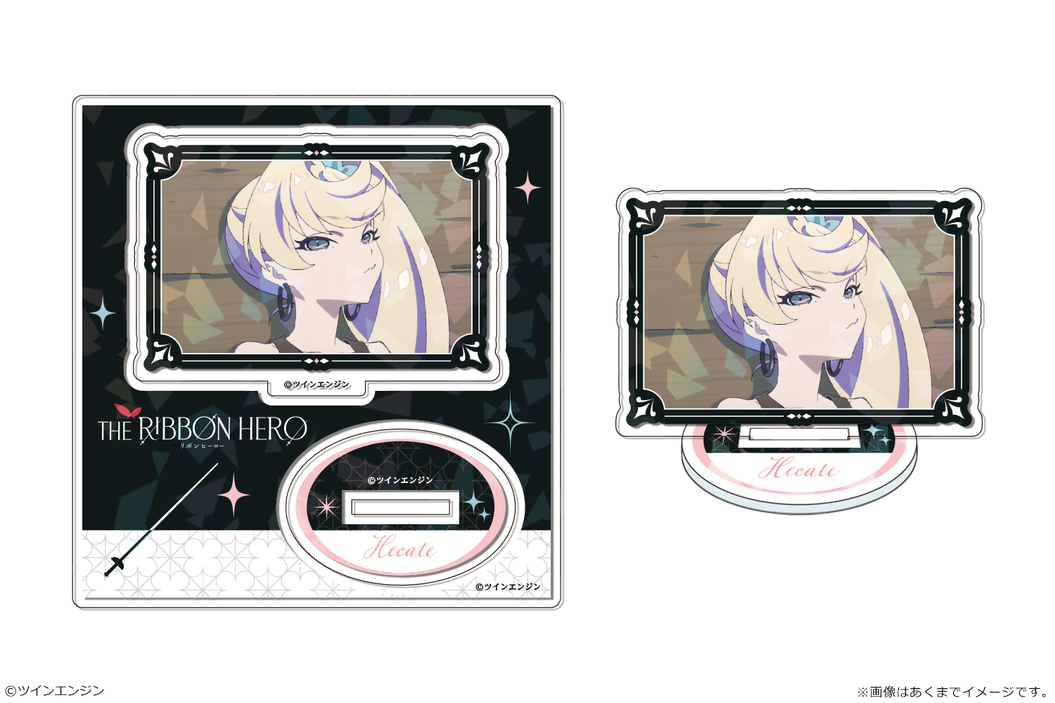 『THE RIBBON HERO リボンヒーロー』 ホログラムアクリルスタンドmini 07 ヘケート - AniSmile
